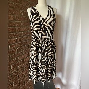 SOLD Ann Taylor animal print midi dress - 1